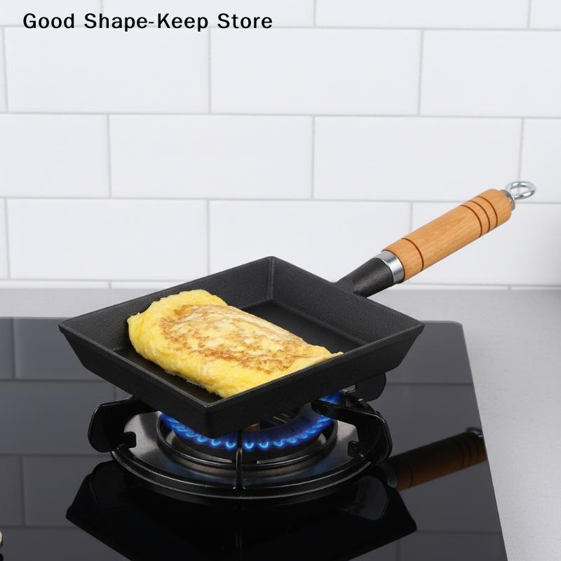daily1Pc Non Stick Japanese Egg Pan Rectangle Frying Pan for Home Use Omelette Breakfast Cooking Kitchen EssentialDaily products