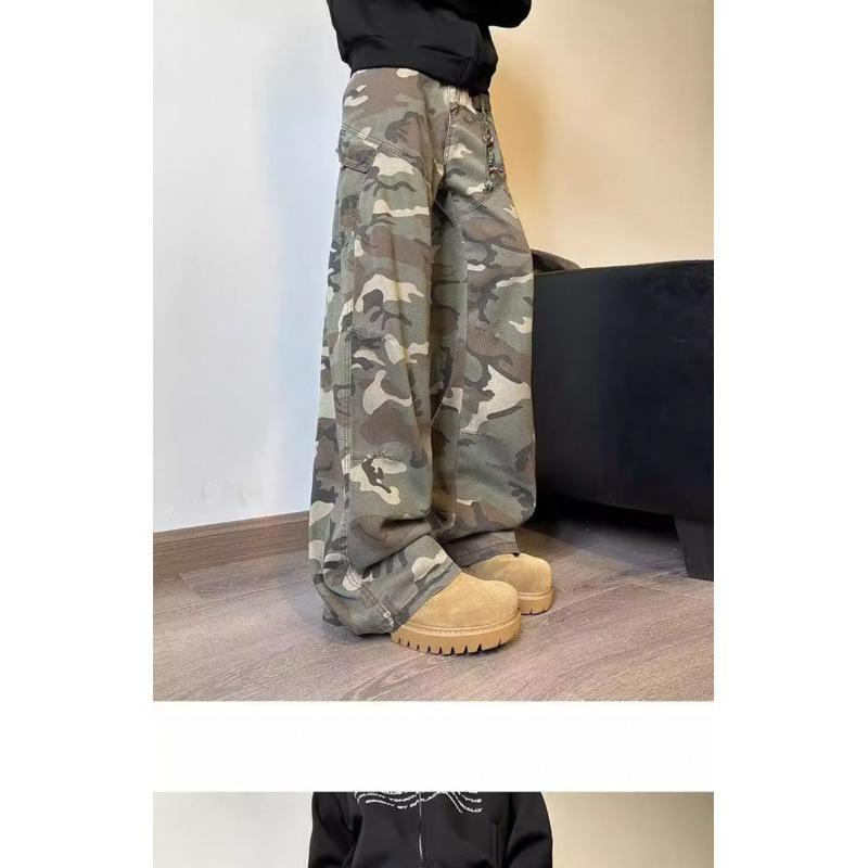 JYL Women s Cargo Pants Plus-Size Vintage Camo Autumn Trendy Slim Casual Denim S детские порошок