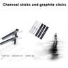 100% ungiftiges 32-teiliges professionelles Skizzier-Set für Künstler, Schattierungs-Zeichenkoffer mit Premium-Graphit-Holzkohle-Skizzierstift-Set, Zeichenset