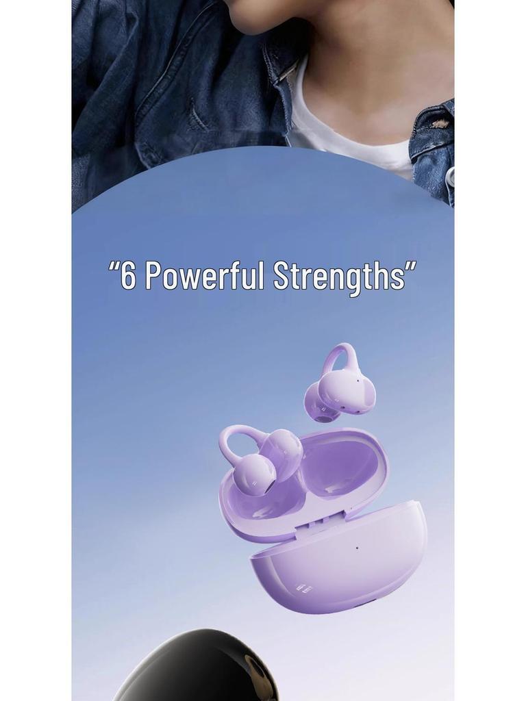 2025 High-Quality Wireless Bluetooth Ear Clip Earphones: Long Battery, In-Ear for Sports & Running