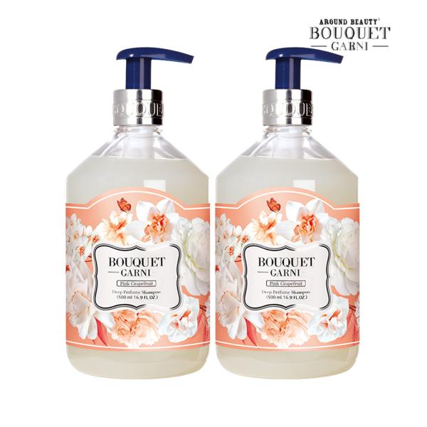 BOUQUET GARNI Deep Perfume Shampoo Pink Grapefruit Scent 500ml x2