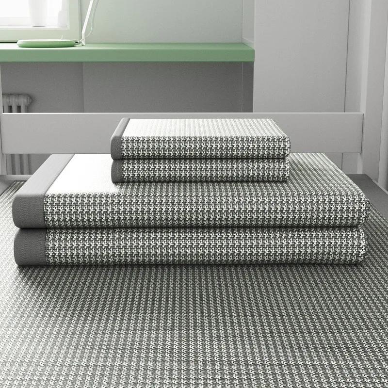 1 Pieza Esterilla de Hielo de Seda para Dormir Para Estudiantes Universitarios Verano Jacquard Almohadilla Refrigerante Cubierta Transpirable No Tejida Para Habitación de Dormitorio Cama Us