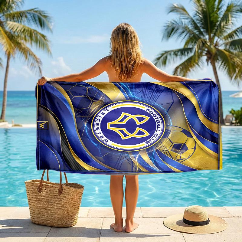 Leicester City Football Beach Towel Soft Microfiber Summer Towel Quick Dry Absorbent Towel for Beach Swimming Pool Travel