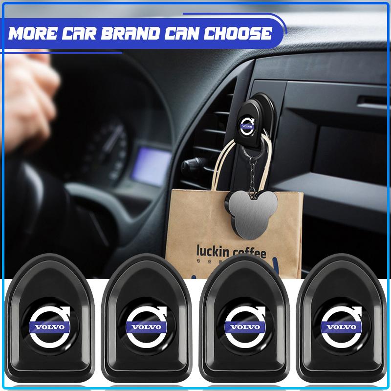 Mini Car Hook Organizer Storage USB Cable Key Storage Self Adhesive Wall Hook For Volvo Rdesign XC90 S60 XC60 V70 S80 S40 V50 V40 V60 C30 S70