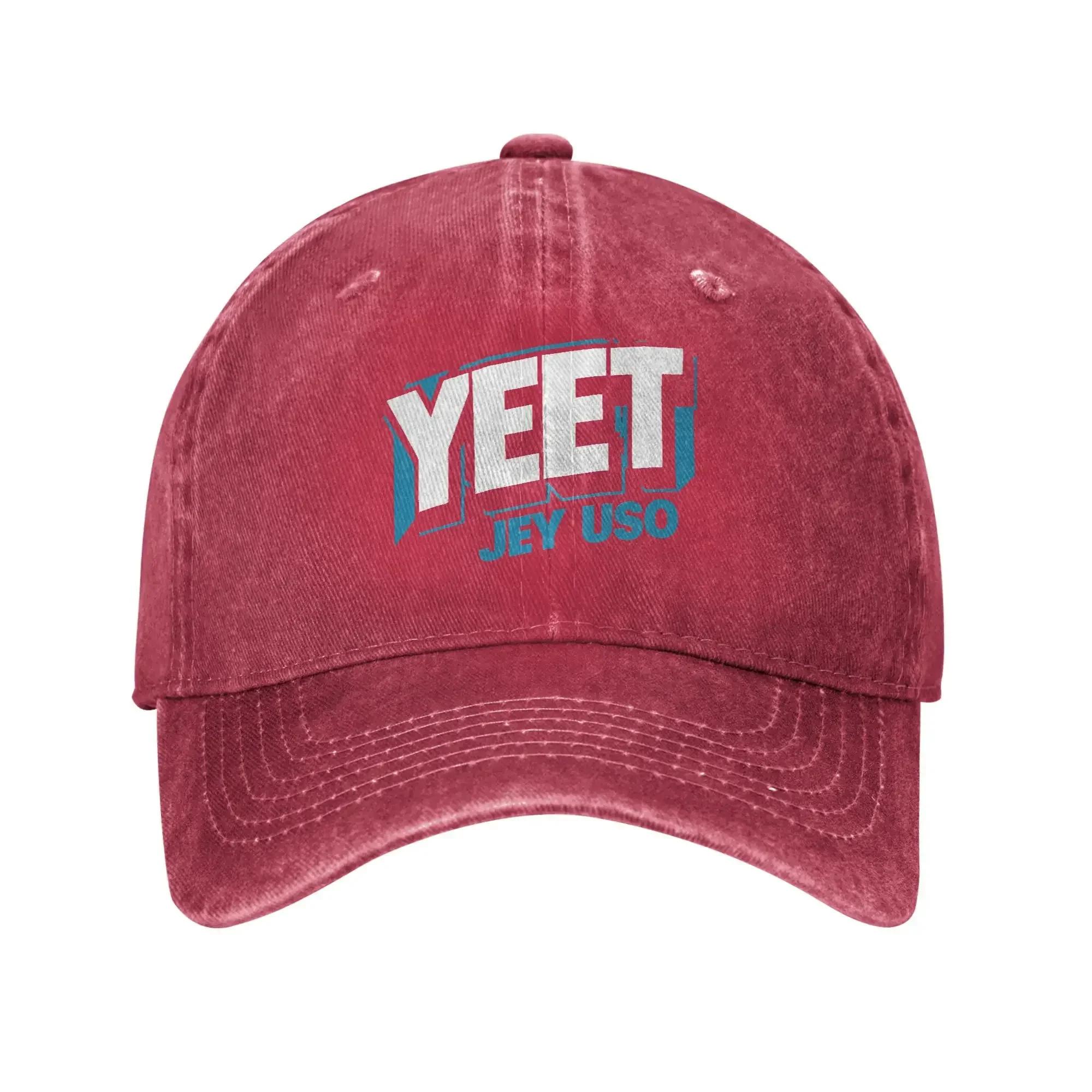 

Jey Uso YEET Casual Baseball Cap Outdoor Sport Trucker Hat Summer High Quality Couple Women Fashion Baseball Caps One Size