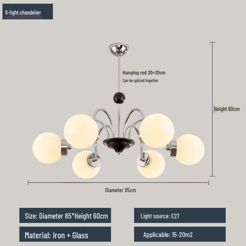 2025 Nordic Wabi-Sabi Chandelier: Mid-Century Bauhaus Style for Living Rooms & Dining Areas
