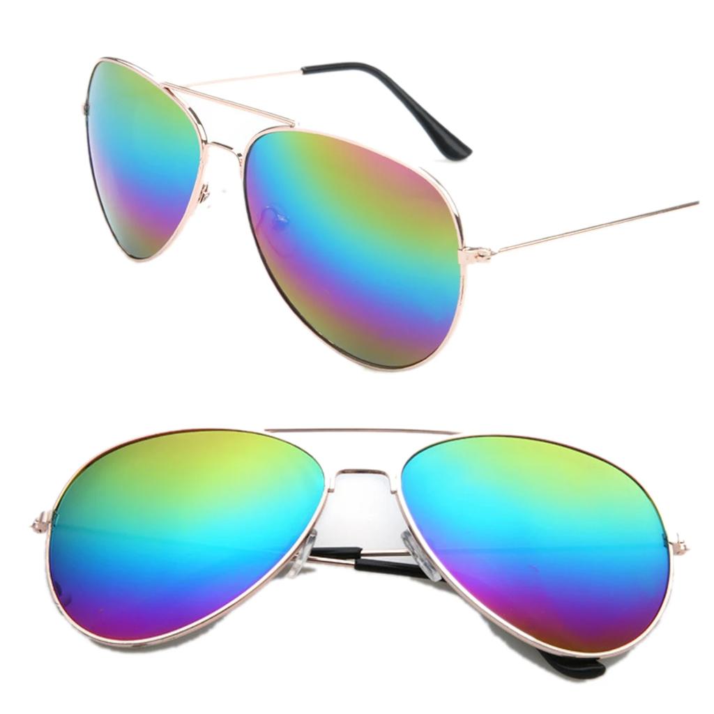FOENIXSONG Pilot Sunglasses Women Men Gradient Mirrored Blue Silver Gray Classic Eyewear Sun Glasses Fashion