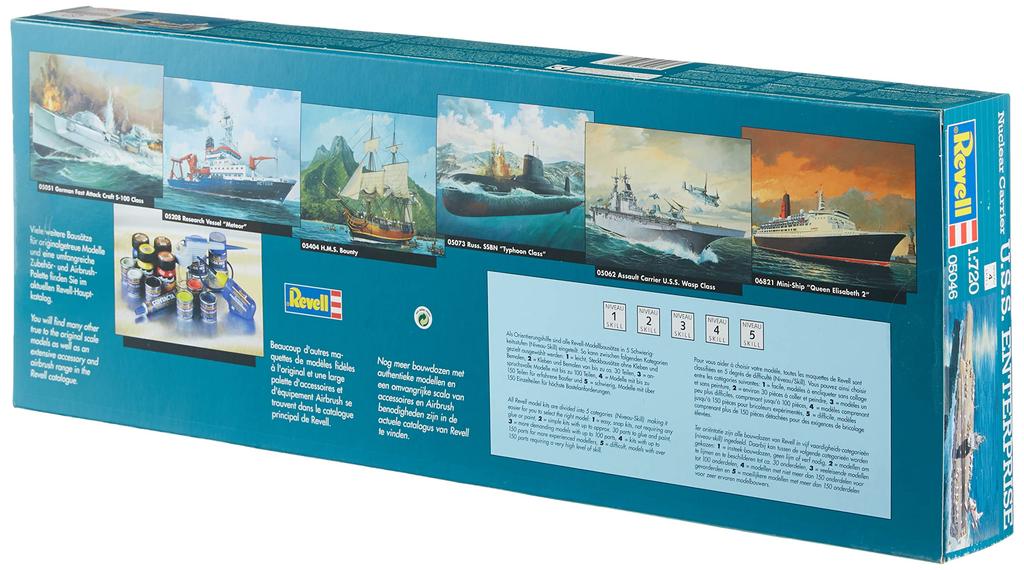 German Revell 1/720 Scale Nuclear Aircraft Carrier Enterprise 05046