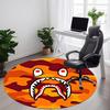 1PC Bape Office Round Rug, Non-slip, Soft and Durable Office Rug for Interior Decoration, Perfect for Office, Beautiful Decoration