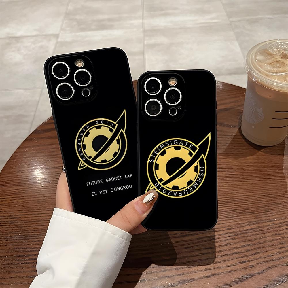 Steins Gate Phone Case For Iphone 16 Pro Max 14 12 15 Plus 17 Pro Max 13 Pro 11 Xr X Xs 8 7 Plus Back Cover