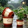 Deep Nursery Pot for Healthy Root Growth Plastic Flower Large Plants with Drainage Holes & Saucer Tray, Weather Resistant Planter Fruit Trees