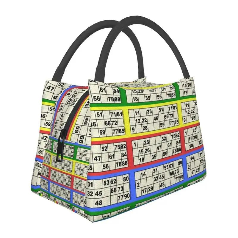 Spielen Sie Bingo-Spiel für Bingo-Spieler Isolierte Lunchtaschen für Frauen Auslaufsichere Thermokühltasche Lunchbox Büro Picknick Reise