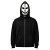 Children's Casual Halloween Zip-Up Hoodie with Fun Graphic Print for Boys and Girls