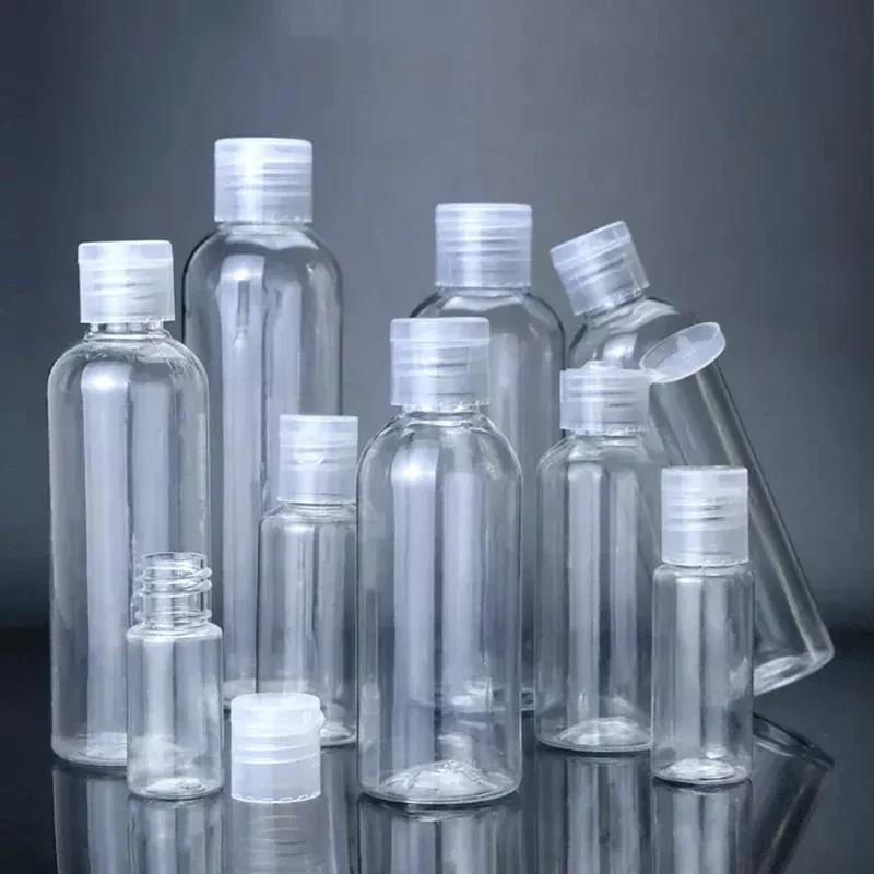 30/50/100pcs 5-120ml Plastic Squeeze Bottle with Flip Cap PET Lotion Shampoo Empty Cosmetic Sample Container Travel Bottles 4