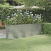 VidaXL Raised Garden Bed Flower Pot Planter Box Raised Bed Patio Terrace Outdoor Galvanized Steel 224x40x68cm 318902