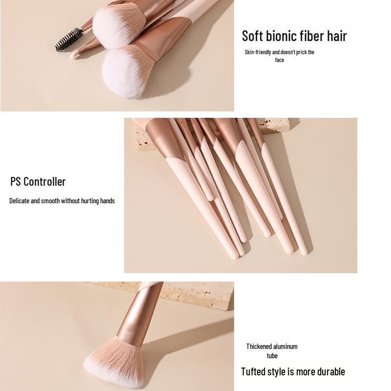 Spot Multi-Style Makeup Brush Set: Soft Bristle Portable Powder, Contour, and Eyeshadow Brushes for Beginners