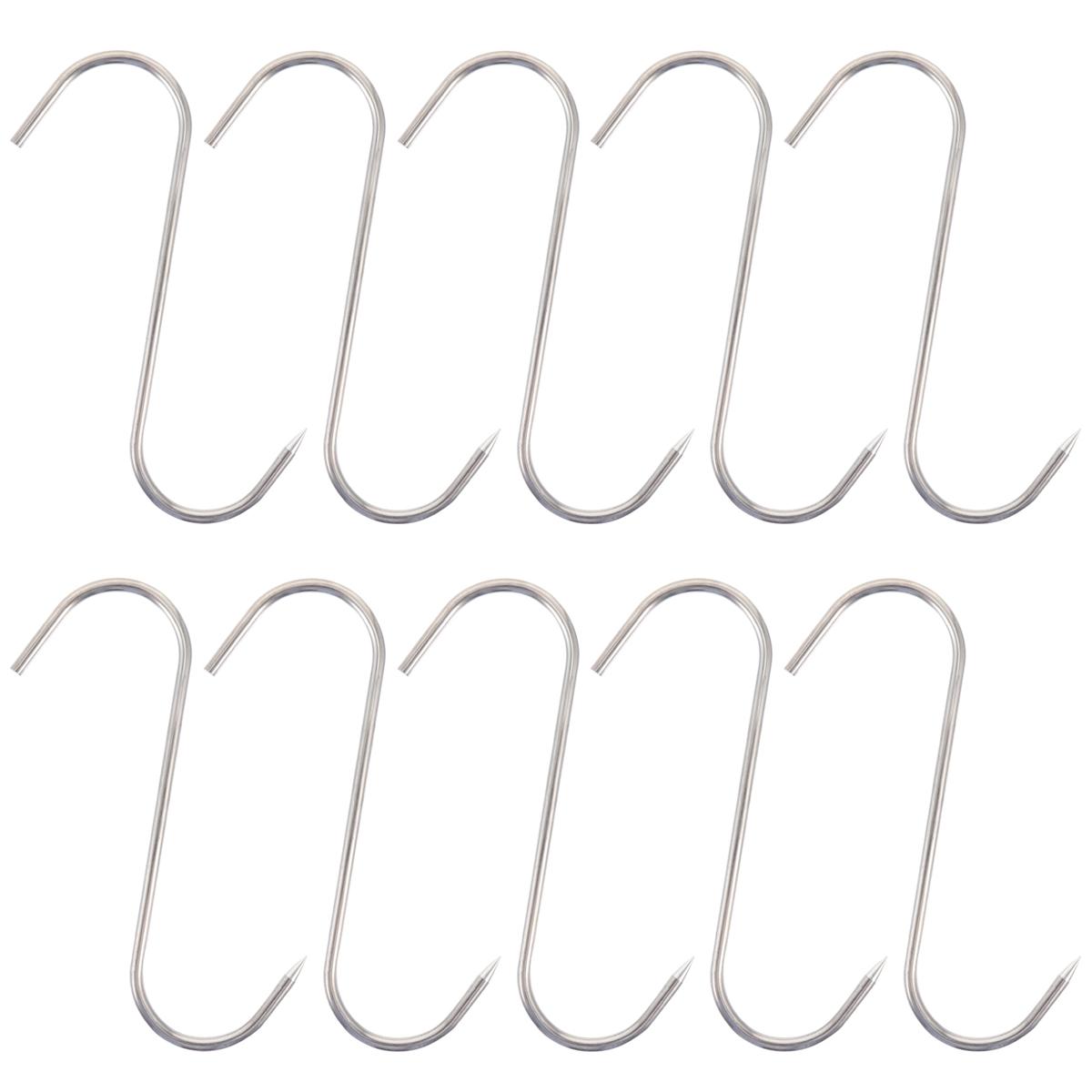 Roast Grill Stainless Steel Bacon Kitchen Meat Processing Hanger BBQ Tools Meat Hooks Rack 12cm