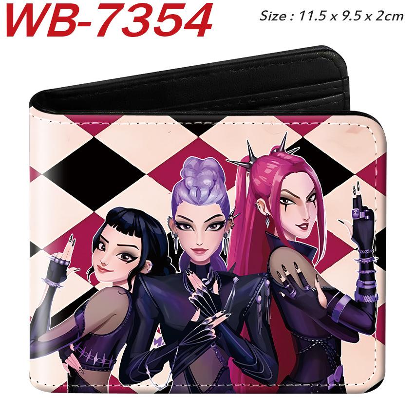 K-Pop Demon Hunters Pu Leather Two-fold Short Wallet and Practical