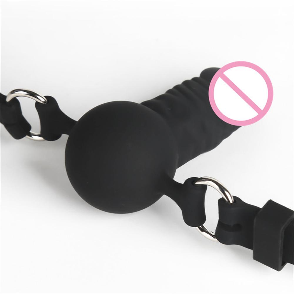Silicone Dildo Gag  Sex Restraints Adjustable Open Mouth Penis Gags Intimate Goods 18 Toys For Adults Games Erotic Products