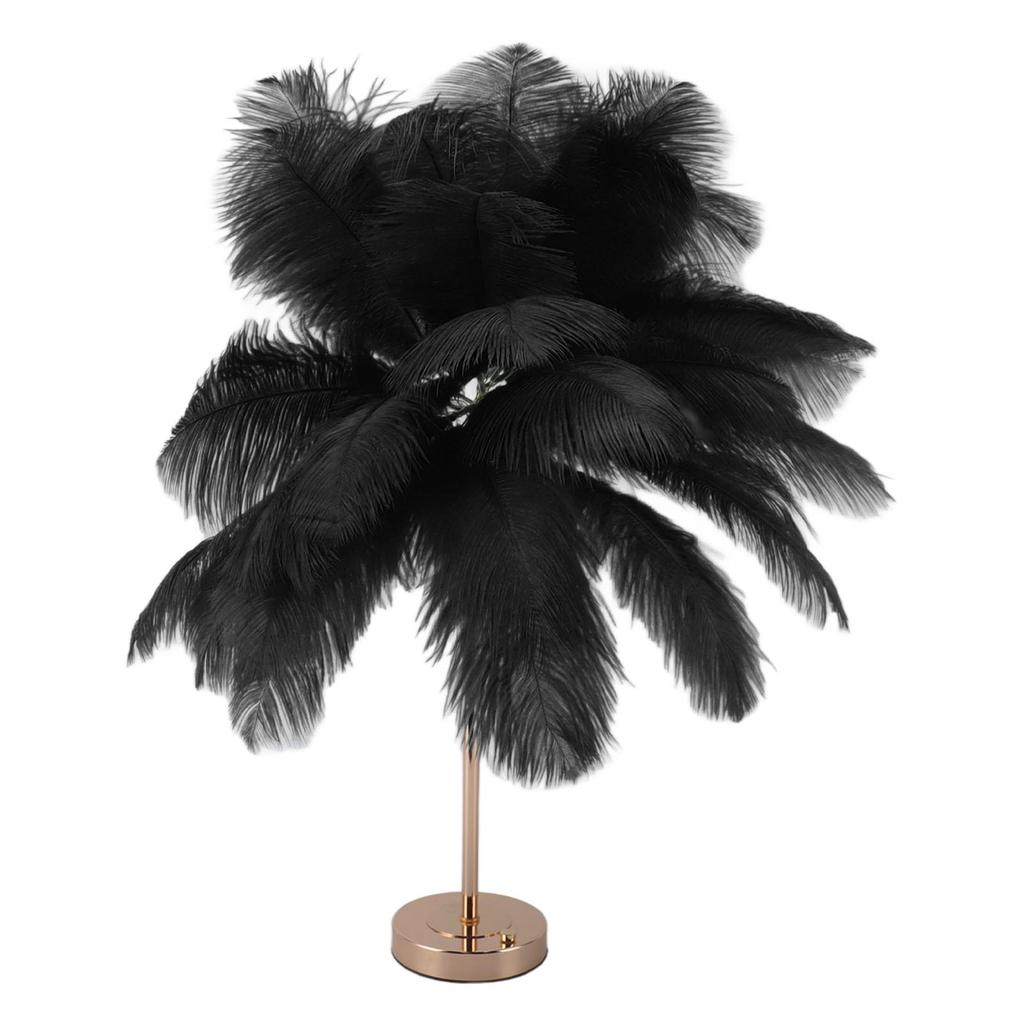 Lampă de masă decorativă 30 buc. Pene Lumină reîncărcabilă prin USB Lumină de birou cu control tactil încorporat