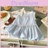 Girl Summer Dress Cotton Flannel Cartoon Aline Sleeveless For Kids Ages 3-8