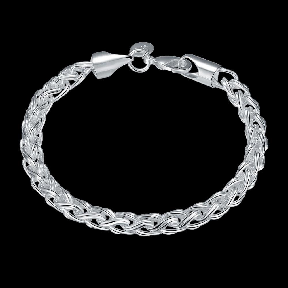 Fashion Copper Silver Creative Bracelet Twisted Circle Lantern Handmade Jewelry for Women