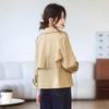 Short Trench Coat Women's Spring and Autumn New Small British Temperament Casual Khaki Jacket Top
