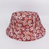 Double Sided Bucket Hat Flower Street Bronzing Print Hip Hop Pot Hat Sun Hat