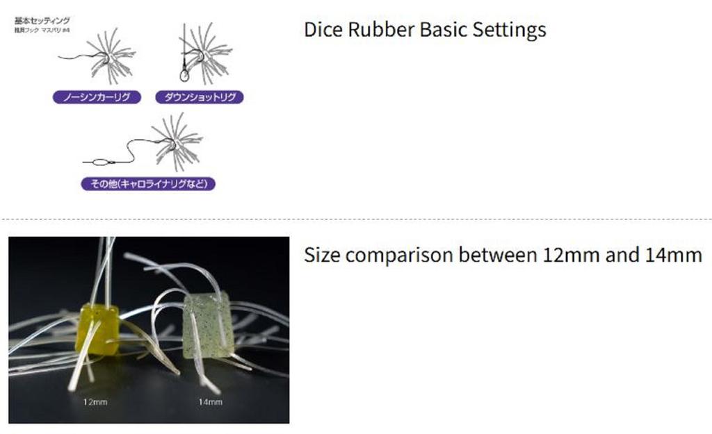 OSP Soft Lure Saikoro Rubber Non Salt 12mm SR06 (7690)