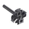 CNC Spoilboard Ytfräs 8 mm skaft 4 skärflöjter Plattfräs Karbidinsats Skärstil