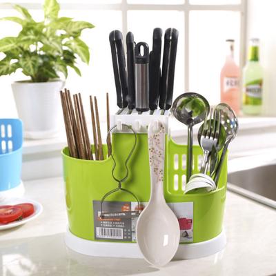Large Capacity Kitchen Drainer Multi-functional Rack Chopstick Cutlery Spoon Holder Storage Rack