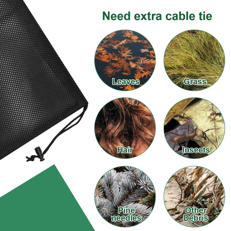 Water Pump Filter Mesh Bag Tear Resistant Easy Install Anti-clog Pond Pump Protector for Outdoor Koi Pond Aquaculture