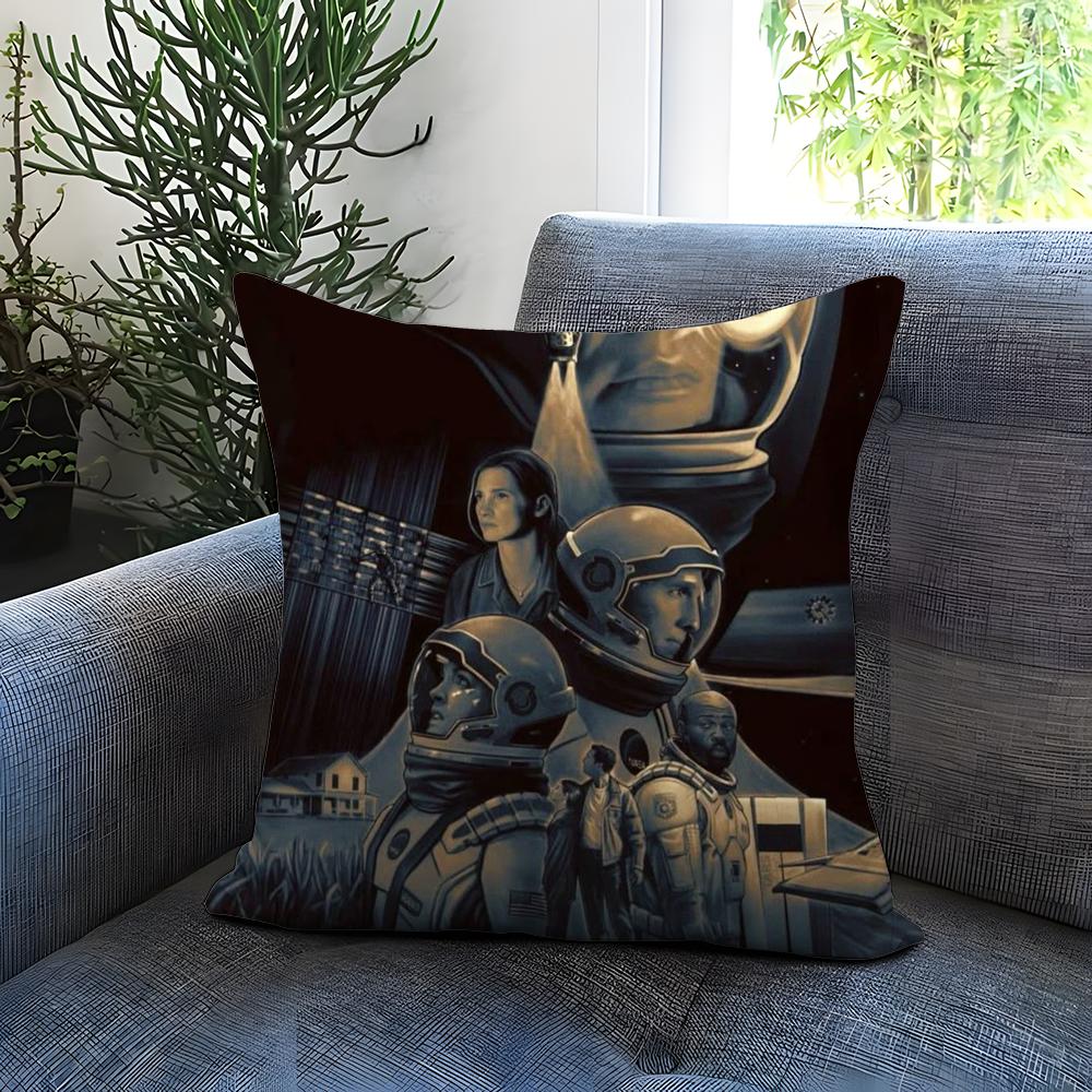 Movie I-InterstellarS Cushion Cover Comfortable Reversible Pillow Cover Ideal for Car Sofa Bedroom & Beyond