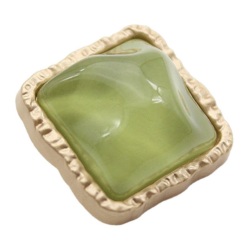 6Pcs 21mm Square Metal Women Coat Sewing Buttons for Clothes Vintage Jacket Sweaters Dress Decorations Accessories
