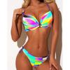 Seksowne Bikini 2025 Stroje Kąpielowe Damskie Kostiumy Kąpielowe Push Up Damskie Plażowe Stroje do Pływania Stroje Kąpielowe Zestaw Bikini Brazylijskie Kostium Kąpielowy na Basen
