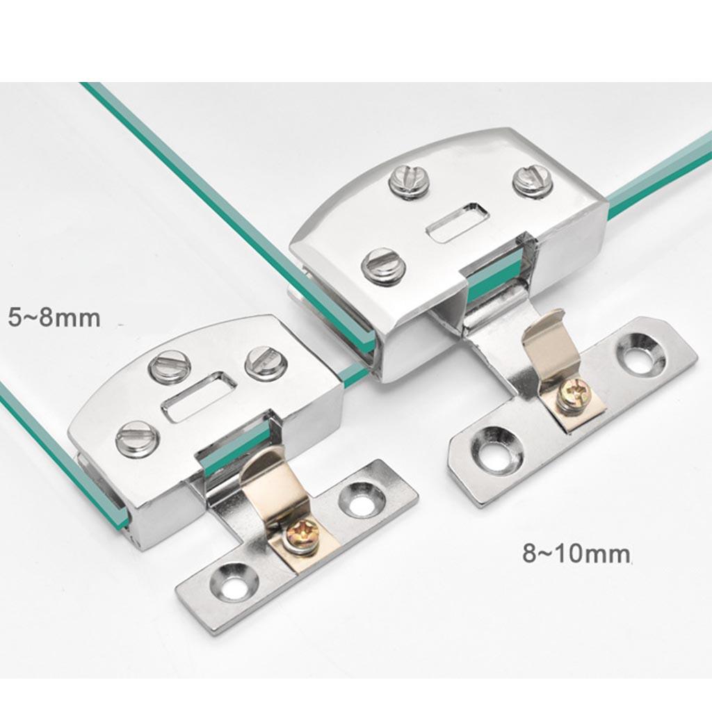 Glass Door Hinge Frameless Shower Door Hinges Stainless Steel Door Hardware Hinges for Glass Doors Display Wine Cabinets