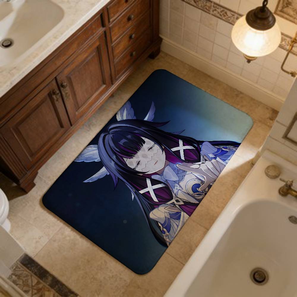 Genshin Impact Columbina Floor Mat Nordic Style Home Doormat Bathroom-Toilet Mats Bedroom Hotel Decor Mat