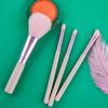 New 4 makeup brushes set Rose gold loose powder eyeshadow brush, blush brush, beginner beauty tool