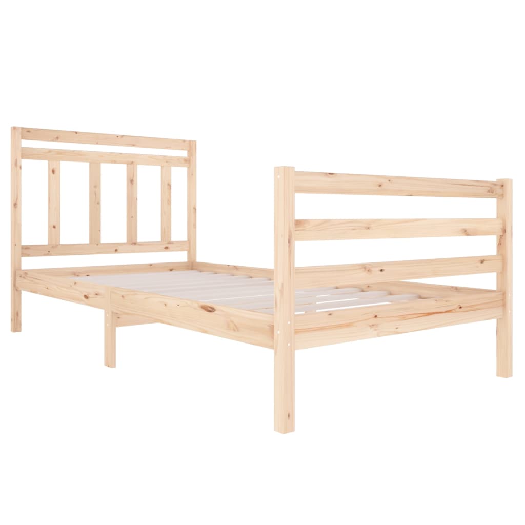 Solid Wood Bed Frame 100x200 cm