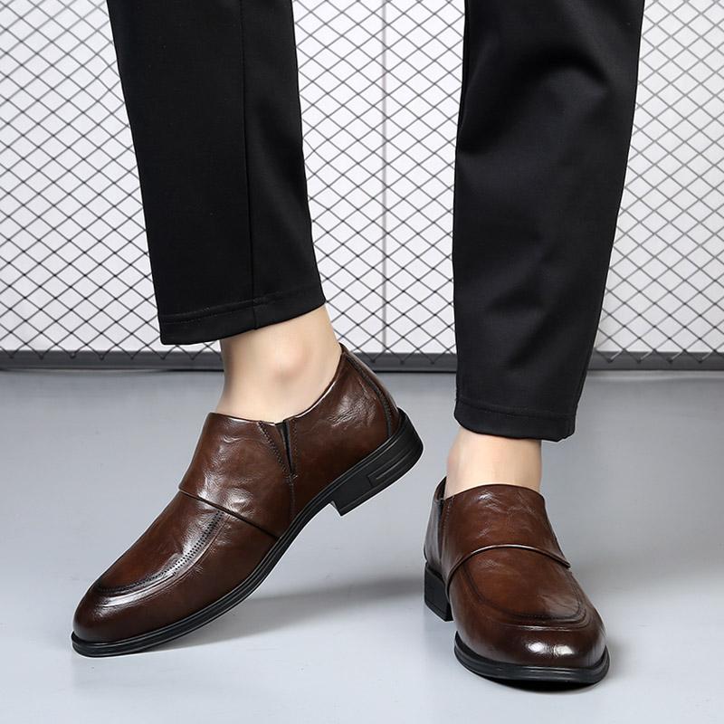 Luxury Brand Men's Formal Shoes High Quality Leather Dress Shoes Designer Casual Shoes for Men Business Loafers Wedding Mocassin