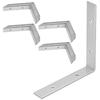 Carpenter's Angle Construction Connector Galvanized Steel 150X150X25 Mm 50 Pcs