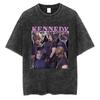 Vintage Washed Leon S Kennedy Resident Evil 4 T-Shirt Men And Women