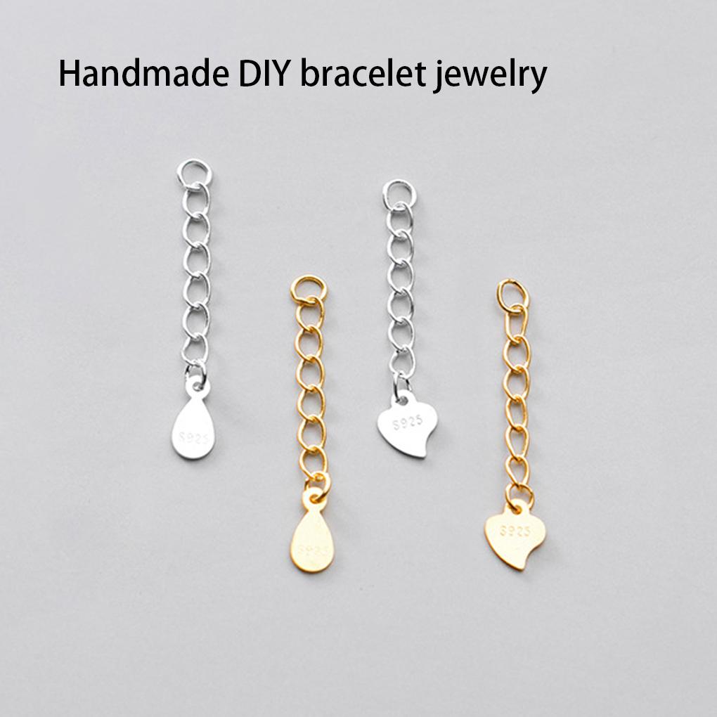 Bracelet Tail Link Chain DIY Craft Jewelry Findings Silver Bracelets Necklace Extension Chains Handmade Earrings