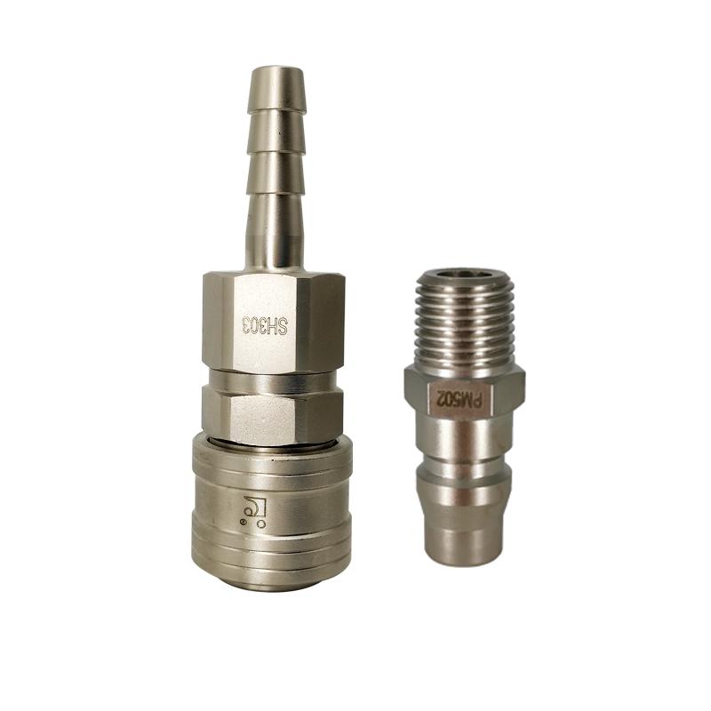 C-Type Pneumatic Quick Connector for Air Compressors and Oxygen Hoses
