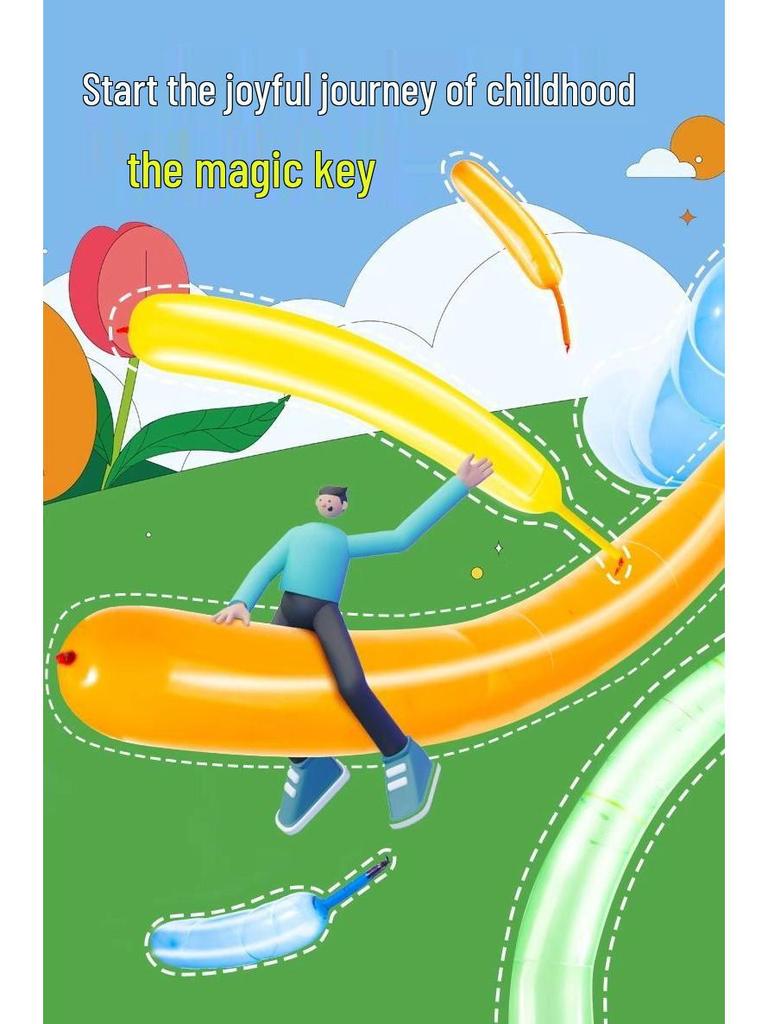 Soaring Rocket Balloon: Thickened Outdoor Toy for Kids