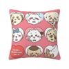 Chiikawa Happy Valentine's Day Pillowcase Printing Cushion Cover Gift Cute Manga Anime Throw Pillow Case Cover Sofa Zipper 40cm