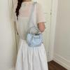 Mini Bucket Handbag for Women Fashionable Drawstring Tote Bag with Adjustable Shoulder Strap Casual Daily Use Bag