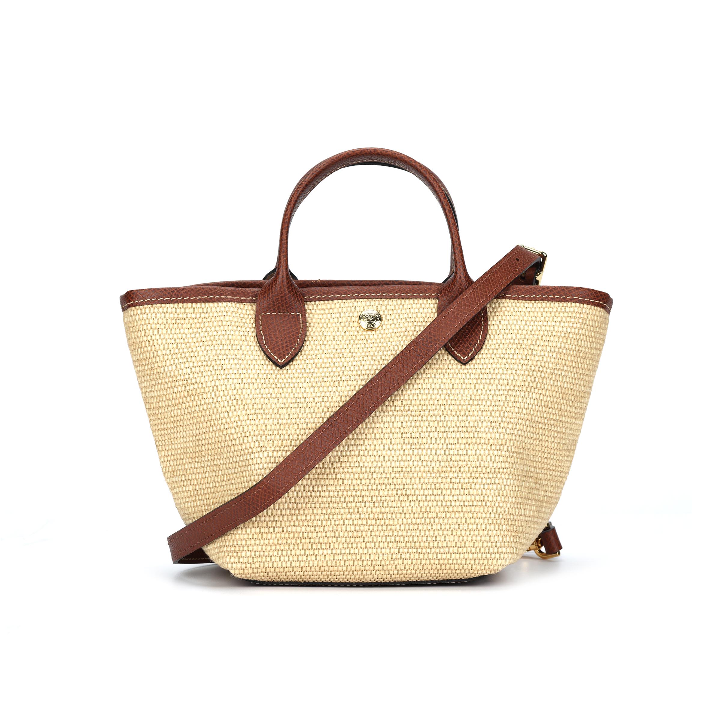 

Longchamp Le Pliage Collection Adjustable Detachable Shoulder Strap Canvas Tote Bag Women tote Brown 10307HGK035 Basic Set (Bag)