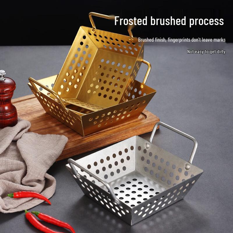 Stainless Steel Square Multi-purpose Kitchen Basket