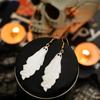 Trendy Halloween Geometric Ghost Acrylic Earrings